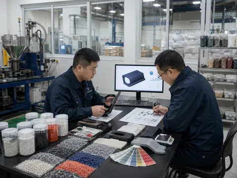 改性塑件的工程配方设计，配合CAD模型与粒料样品